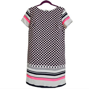 GIBIU Geometric shortsleeve shiftdress. Size  small